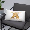 Don’t Bother Me Right Meow – Coffee Cat Humor Basic Pillow