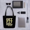 Get Fit Don’t Quit Workout Motivation Tote bag