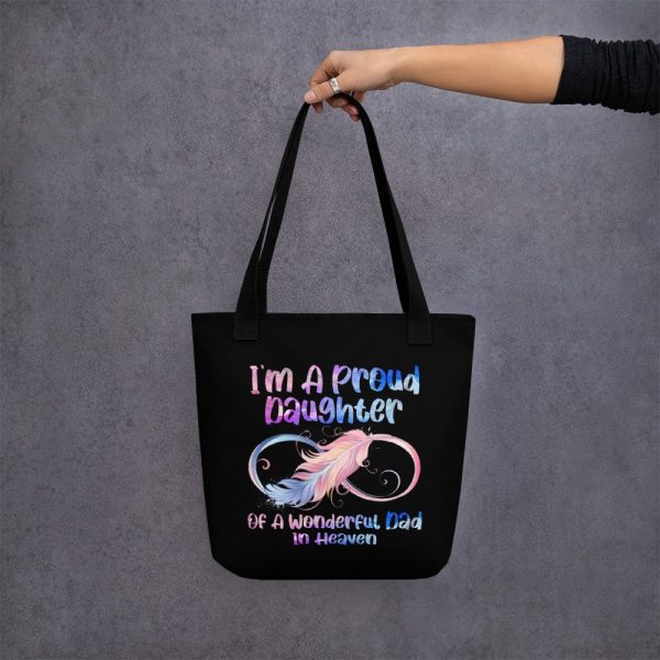 I’m A Proud Daughter Of A Wonderful Dad In Heaven Gifts Tote bag