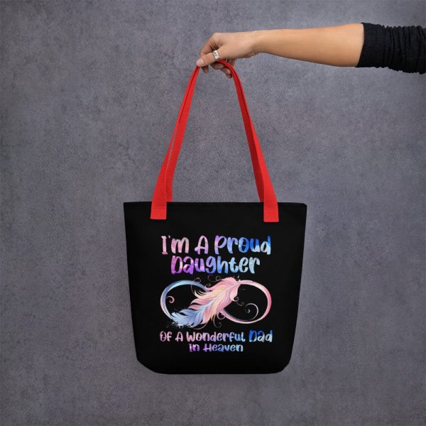 I’m A Proud Daughter Of A Wonderful Dad In Heaven Gifts Tote bag