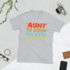 Aunt the woman the myth the bad influence Vintage T shirt Perfect gift for aunt Short-Sleeve Unisex T-Shirt