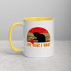 I Do What I Want cat lover Mug with Color Inside