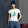 Christmas insect Lover Xmas Dragonfly Christmas Tree Women's short sleeve t-shirt