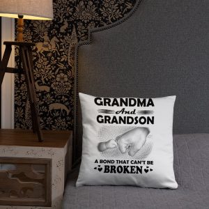 grandma and grandson mother day Gift  Basic Pillow
