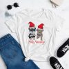 Feliz Navidog Yorkie and Schnauzer Christmas Women's short sleeve t-shirt