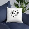Love Never Gives Up Basic Pillow