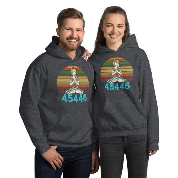45446 Beige AF 45% against 45 Yoga Namaste Unisex Hoodie