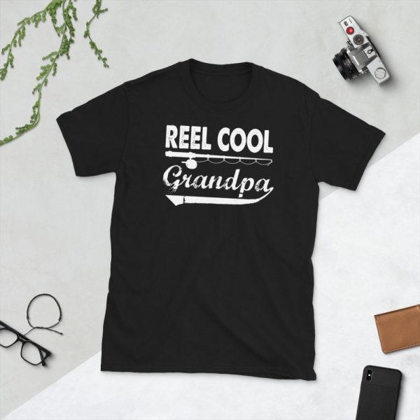 Fishing Reel Cool Grandpa T-Shirt Father's Day Gifts Father Love Fishing Granpa's Birthday Gift Ideas Men Women Short-Sleeve Unisex T-Shirt