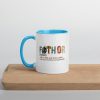 fathor dad and son,Retro Fathor  Mug with Color Inside