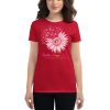 Faith Hope Love Breast Cancer Awareness Flower Pink Women's short sleeve t-shirt