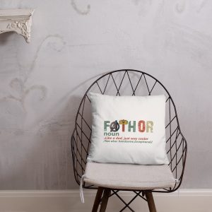 fathor dad and son,Retro Fathor  Basic Pillow