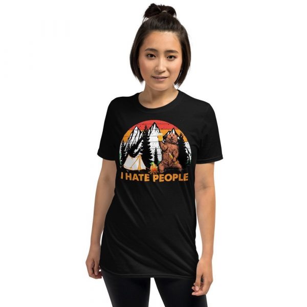 I hate people Sloth Hiking Camping Lover, Hiking Lover, Climping Lover,Camping Gift Unisex Short-Sleeve Unisex T-Shirt