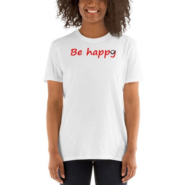 Be Happy Smiley Short-Sleeve Unisex T-Shirt