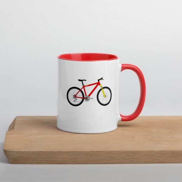 Janky Bike Mug with Color Inside