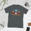 Vintage Best Beagle Dad Ever Shirt Funny Dog Daddy T-shirt Retro Sunrise Dogs Owner Sun Glasses Tee Father's Day Gift Ideas  Short-Sleeve Unisex T-Shirt