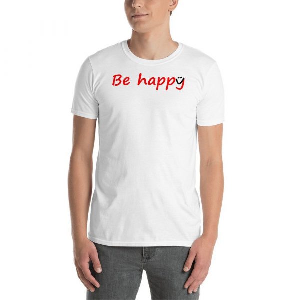 Be Happy Smiley Short-Sleeve Unisex T-Shirt