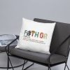 fathor dad and son,Retro Fathor  Basic Pillow