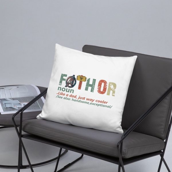 fathor dad and son,Retro Fathor  Basic Pillow