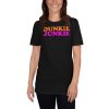 Dunkie Junkie Love Funny Coffee Sayings Novelty Gift Funny Short-Sleeve Unisex T-Shirt