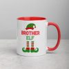 Christmas Brother Elf Mug with Color Inside
