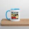 Best Cat Dad Ever  Funny Cat Daddy Father Day Gift Mug with Color Inside