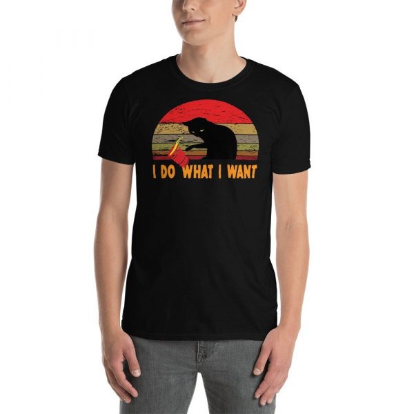 I Do What I Want cat lover Short-Sleeve Unisex T-Shirt