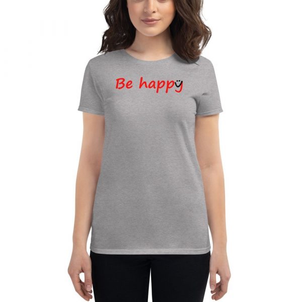 Be Happy Smiley Women's short sleeve t-shirt