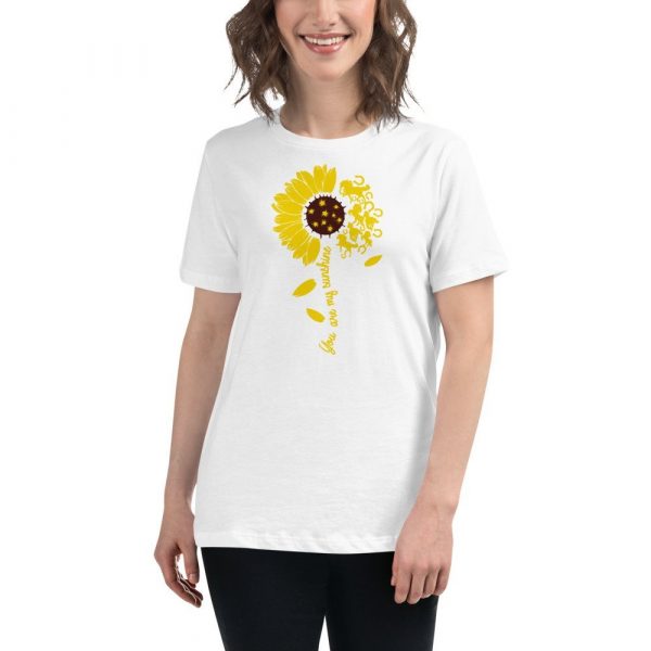 Horse You Are My Sunshine, Sunflower Gift, Sunflower Lover, Horse Lovers Idea Gift Women's Relaxed T-Shirt