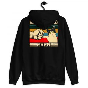 Best Cat Dad Ever  Funny Cat Daddy Father Day Gift Unisex Hoodie