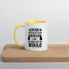 Dogs are not our whole life but make our life whole gift for dog lover Mug with Color Inside