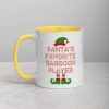 Santa's Favorite Bassoon Player Funny Christmas Gift Mug with Color Inside