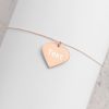 Customized Engraved Silver Heart Necklace Necklace Customized Name Engraved Silver Heart Necklace