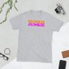 Dunkie Junkie Love Funny Coffee Sayings Novelty Gift Funny Short-Sleeve Unisex T-Shirt