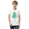 Christmas insect Lover Xmas Dragonfly Christmas Tree Youth Short Sleeve T-Shirt