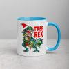 Christmas Dinosaur Tree Rex Pajamas , Tree Rex, T-Rex , Xmas Gifts Mug with Color Inside