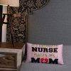 My favorite nurse calls me Mom T-shirt, Nursing School Graduation Gift, Nurse Don't Play Cards funny gift Basic Pillow