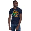 Womens In A World Full Of Grandmas Be Nonnie Sunflower Butterfly Short-Sleeve Unisex T-Shirt