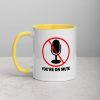You’re on mute Mug with Color Inside