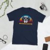 Vintage Best Beagle Dad Ever Shirt Funny Dog Daddy T-shirt Retro Sunrise Dogs Owner Sun Glasses Tee Father's Day Gift Ideas  Short-Sleeve Unisex T-Shirt