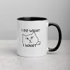 I do what I want with my cat Mug with Color Inside