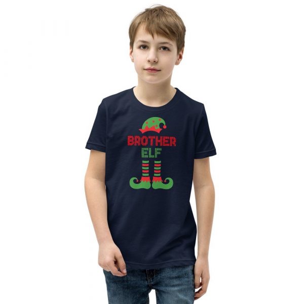 Christmas Brother Elf Youth Short Sleeve T-Shirt