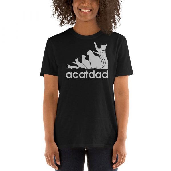 Acatdad Shirt Funny Cat Dad T-shirt Best Cats Dad Ever Tee Kitty Kitten Daddy Lovers Men Father's Day Gift For Him From Son Daughter Wife Short-Sleeve Unisex T-Shirt
