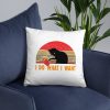 I Do What I Want cat lover Basic Pillow