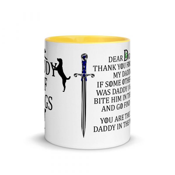 Daddy of Dogs Mug - father of dogs - father's day Mug with Color Inside