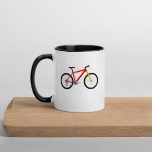 Janky Bike Mug with Color Inside