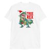Christmas Dinosaur Tree Rex Pajamas , Tree Rex, T-Rex , Xmas Gifts Short-Sleeve Unisex T-Shirt