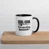Fishing Reel Cool Grandpa T-Shirt Father's Day Gifts Father Love Fishing Granpa's Birthday Gift Ideas Mug with Color Inside