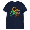 Womens In A World Full Of Grandmas Be a Lovey Sunflower Butterfly Short-Sleeve Unisex T-Shirt