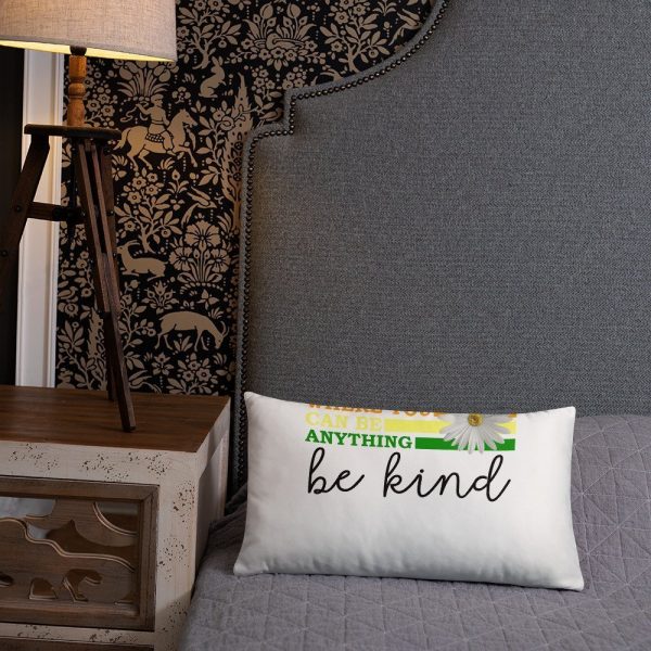 In a world where you can be anything be kind Basic Pillow