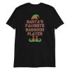 Santa's Favorite Bassoon Player Funny Christmas Gift Short-Sleeve Unisex T-Shirt